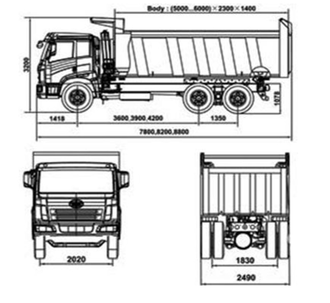 Фенг чертеж. ФАВ 3252 самосвал габариты. Габариты ФАВ 8х4 самосвал j6. Самосвал ФАВ j6 габариты. FAW 3252 самосвал габариты.